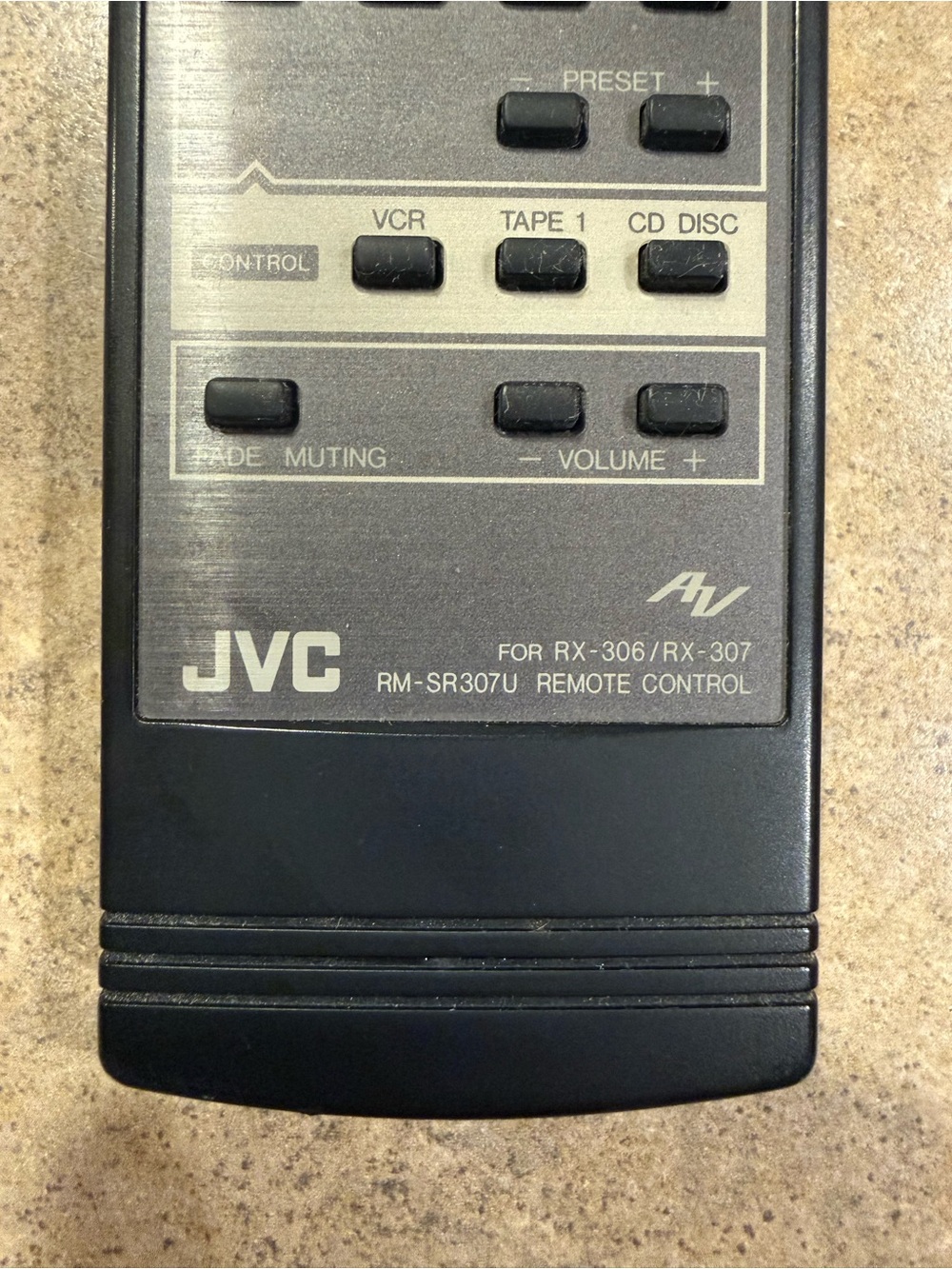 JVC OEM Remote Control RM-SR307U - Vintage - For RX-306 & RX-307 - Tested - Picture 4 of 6